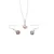 Set Cercei cu agatatoare si pandantiv Piatra Lunii gri briolete si Argint 925, 9-11mm