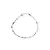 Bratara Cuart Turmalinat discuri fatetate cu Argint 925, 3mm