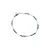 Bratara Malachit si Cuart Cherry sfere fatetate cu Argint 925, 2-3mm