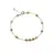 Bratara Peridot sfere fatetate si sfere cu Argint 925, 2-4mm