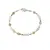 Bratara Peridot sfere si Piatra Lunii discuri fatetate cu Argint 925, 3-5mm