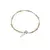 Bratara Peridot si Turmalina roz discuri fatetate si sfere fatetate cu Argint 925, 2-3mm