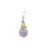 Pandantiv cristale naturale Ametist lavanda si Peridot A+ fatetat cu argint 925