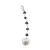 Pandantiv cristale naturale Safir lucrat manual si Perle de cultura A+ cu argint 925