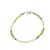 Bratara Citrin si Peridot discuri fatetate, elemente inox argintiu, 3mm