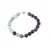 Bratara Fluorit si Ametist sfere 8mm cu bumb auriu