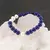 Bratara Lapis Lazuli si Perle de cultura sfere cu elemente argintii pe elastic, 8mm, imagine 3