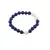 Bratara Lapis Lazuli si Perle de cultura sfere cu elemente argintii pe elastic, 8mm