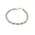Bratara Turcoaz natural discuri fatetate 6mm si sfere 2mm