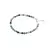 Bratara Turmalina albastra sfere fatetate cu Argint 925, 5mm