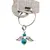 Breloc Ingeras cu pietre semipretioase Crisocola, 4-6mm, imagine 4