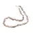 Colier cristale naturale Cuart fumuriu oval neregulat, 12-15mm