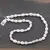 Colier cristale naturale Opal alb oval neregulat, 8-13mm