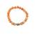 Bratara Carneol sfere si chipul lui Buddha pe elastic, 8mm