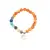 Bratara Carneol si cristalele celor 7 chakre sfere cu simbol OM pe elastic, 8mm