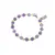 Bratara din cristale naturale Ametist si Peridot sfere, 4-6mm