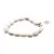 Bratara din cristale naturale Opal alb oval neregulat, 8-13mm