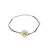 Bratara zodia Capricorn din inox pe snur, 15 x 15mm