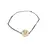Bratara zodia Gemeni din inox pe snur, 15 x 15mm