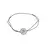 Bratara zodia Pesti din inox pe snur, 15 x 15mm