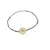 Bratara zodia Taur din inox pe snur, 15 x 15mm