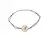Bratara zodia Varsator din inox pe snur, 15 x 15mm