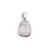 Pandantiv Ametist lavanda oval cu montura argintie, 20mm