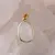 Pandantiv Cuart oval cu montura aurie, 20mm, imagine 2