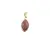 Pandantiv Goldstone oval ascutit cu montura aurie, 22mm