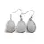 Set Cercei cu agatatoare si Pandantiv Amazonit oval cu montura argintie, 20mm