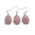 Set Cercei cu agatatoare si Pandantiv Aventurin rosu oval cu montura argintie, 20mm