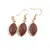 Set Cercei cu agatatoare si Pandantiv Goldstone oval ascutit cu montura aurie, 22mm