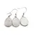 Set Cercei cu agatatoare si Pandantiv Piatra Lunii oval cu montura argintie, 20mm