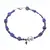 Bratara Lapis Lazuli sfere si cuburi cu Perla de cultura, 3-6mm