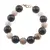 Bratara Opal roz si Turmalina neagra sfere, 10-12mm