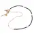 Colier asimetric Turmalina neagra sfere fatetate si Perle de cultura cu charmuri, 3-6mm