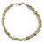 Bratara cristale naturale Granat verde neuniform, 5-6mm