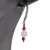 Cercei cu agatatoare Rubin si Piatra Lunii si baza de Argint 925 cu zirconii, 3-6mm, imagine 2