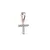 Pandantiv cupru placat cu aur roz 14k model cruce, 12mm