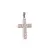 Pandantiv cupru placat cu aur roz 14k, model cruce cu zirconii incrustate