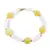 Bratara Jad galben si Angel Aura Cuart sfere cu bumbi aurii, 6-10mm