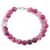 Bratara Agat roz sfere, 8mm