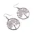 Cercei cu agatatoare Cristal de stanca chips pomul vietii, 30mm