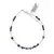Bratara Amazonit, Safir si Lapis Lazuli sfere fatetate cu Argint 925, 2-4mm