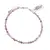 Bratara Ametist si Turmalina roz sfere fatetate cu Argint 925, 3-4mm