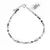 Bratara Cuart turmalinat sfere fatetate cu Argint 925, 3mm