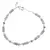 Bratara Labradorit si Acvamarin discuri fatetate cu Argint 925, 2-4mm