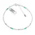 Bratara Labradorit si Apatit sfere fatetate cu Argint 925, 2-3mm