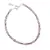 Bratara Labradorit si Rubin discuri fatetate cu Argint 925, 2-4mm