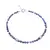 Bratara Lapis Lazuli si Sodalit sfere fatetate cu Argint 925, 3-4mm